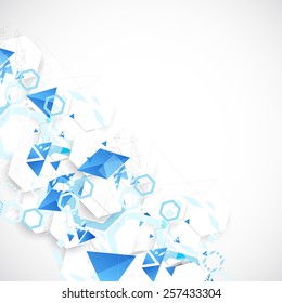Abstract blue futuristic background for design works