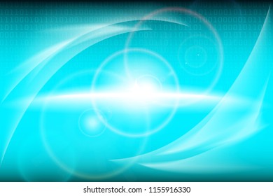 Abstract blue futuristic background. Vector illustration.