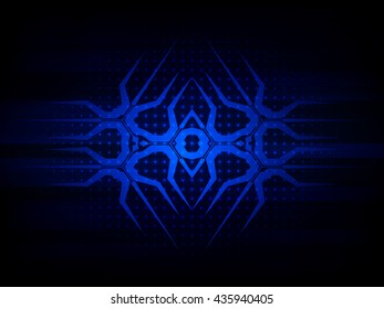 Abstract blue futuristic digital technology background. Vector illustration EPS10
