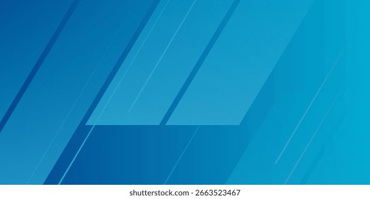 Abstract blue futuristic overlap triangle and circle shapes pattern background. Simple and trendy banner background concept. Eps10 vector