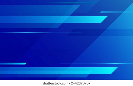 Fondo abstracto de la tecnología futurista azul. Composición de formas dinámicas. Ilustración de vector