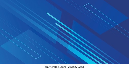 Fondo de tecnología futurista azul Abstractas. Composición de Formas dinámicas.
