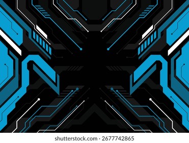 Abstrakte blaue futuristische Technologie Hintergrund