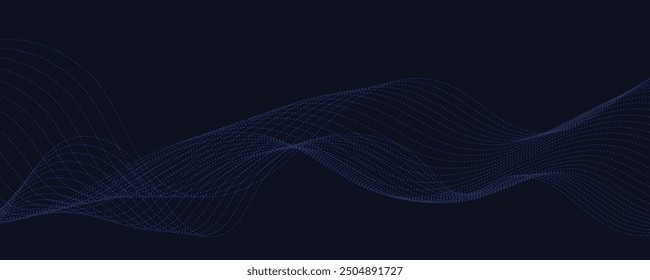 Abstract blue futuristic wave background. Vector illustration. EPS10