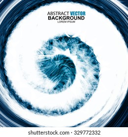 Abstract blue futuristic wavy background vector design