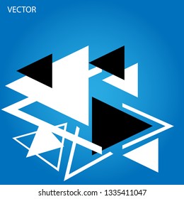 Abstract blue geometric 