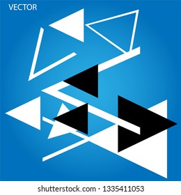 Abstract blue geometric 