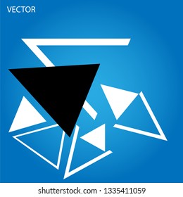Abstract blue geometric 