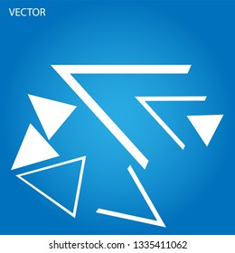 Abstract blue geometric 