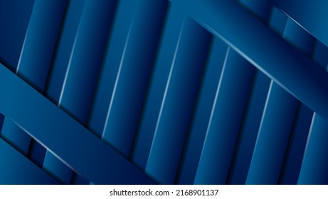 Abstracción del vector de diseño de fondo 3d geométrico azul