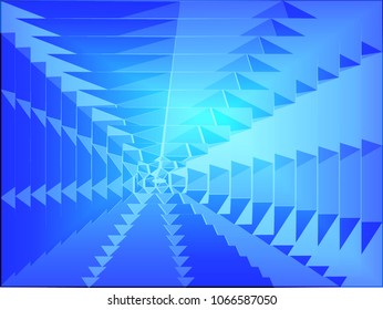Abstract blue geometric background