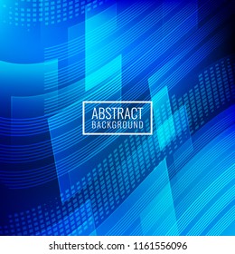 Abstract blue geometric background