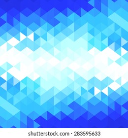 Abstract blue geometric background