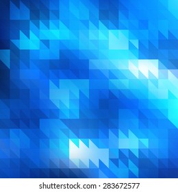 Abstract blue geometric background