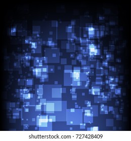 Abstract Blue Geometric Background
