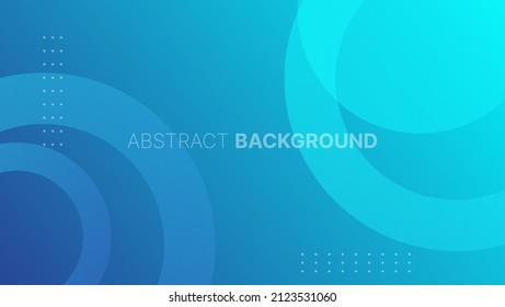 abstract blue geometric background with circle shapes.vector illustration
