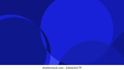 fondo geométrico azul abstracto con círculos