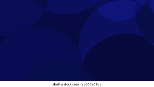 abstrakter, blauer, geometrischer Hintergrund mit Kreisen