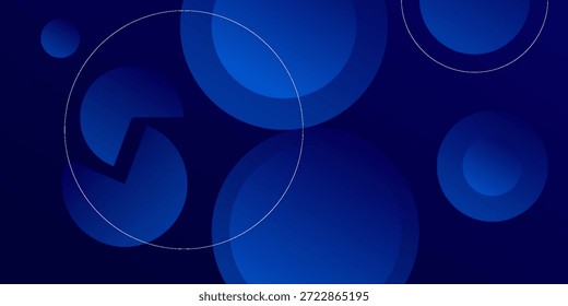 Ilustración de Fondo de pantalla gráfico de concepto de textura moderna de diseño de círculo de fondo geométrico azul Abstractas