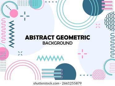 Abstract Blue Geometric Background Concept