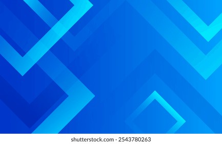 Projeto de fundo geométrico azul abstrato. Composição de formas dinâmicas. Ilustração vetorial