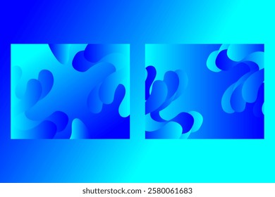 Abstract blue geometric background design