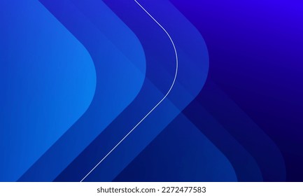 Abstract blue geometric background. Dynamic shapes composition. Vector illustration