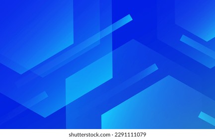 Fondo geométrico azul abstracto. Composición dinámica de formas. Ilustración del vector