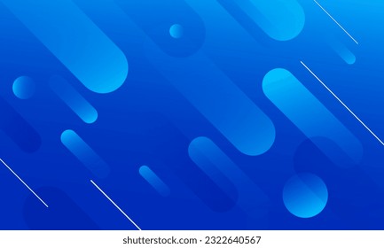 Abstract blue geometric background. Dynamic shapes composition. Eps10 vector