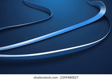 Abstract blue geometric background. Dynamic shapes composition. Vector illustration.