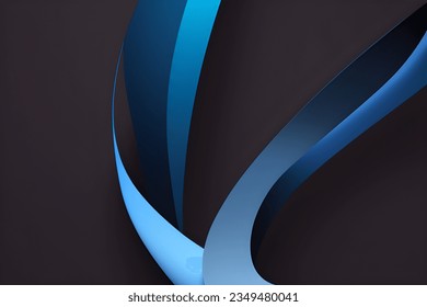 Abstract blue geometric background. Dynamic shapes composition. Vector illustration.