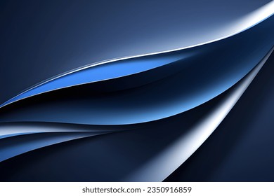 Fondo geométrico azul abstracto. Composición dinámica de formas. Ilustración vectorial.