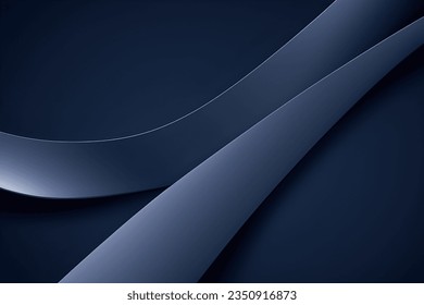 Fondo geométrico azul abstracto. Composición dinámica de formas. Ilustración vectorial.