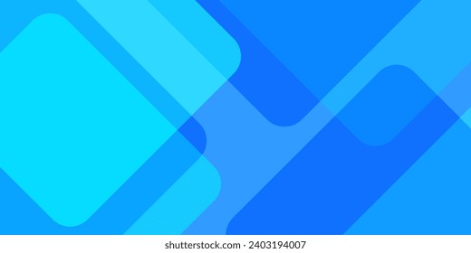 Abstract blue geometric background. Dynamic shapes composition. Cool background design for posters. Vector illustration.