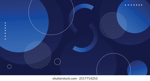 Fundo geométrico azul abstrato. Composição de formas dinâmicas. Eps10
