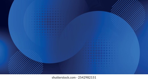 Fundo geométrico azul abstrato. Composição de formas dinâmicas. Vetor Eps10