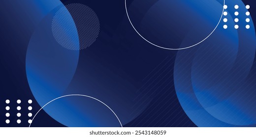 Fundo geométrico azul abstrato. Composição de formas dinâmicas.