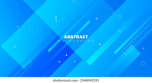 Fondo geométrico azul Abstractas. Composición de Formas dinámicas. Diseño de fondo fresco para carteles.