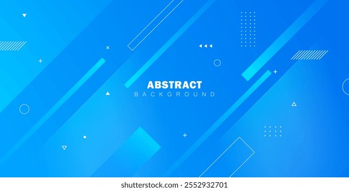 Fondo geométrico azul Abstractas. Composición de Formas dinámicas. Diseño de fondo fresco para carteles.