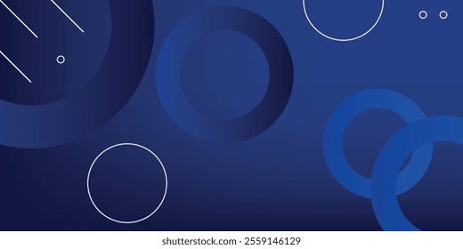 Abstract blue geometric background. Dynamic shapes composition. Eps10 vector
