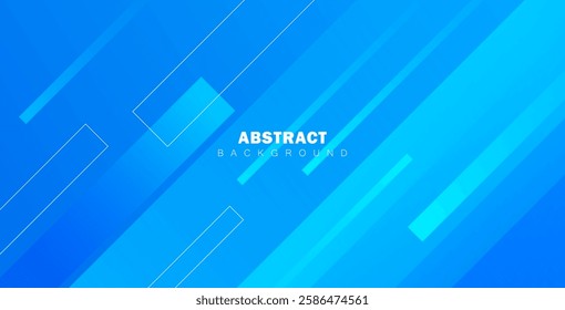 Abstract blue geometric background. Dynamic shapes composition. Cool background design for posters.
