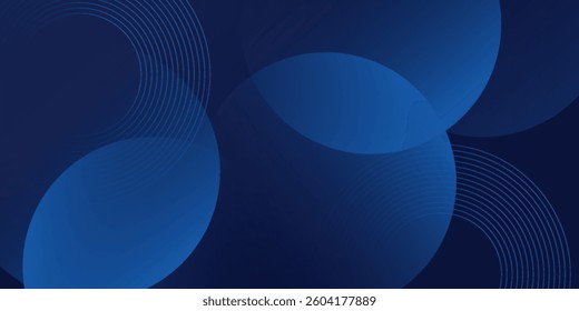 Abstract blue geometric background. Dynamic shapes composition.