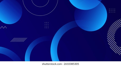 Abstract blue geometric background with dynamic shapes composition. Blue background vector illustration ideal for digital projects, posters, and web design.
