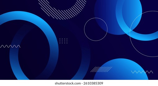 Abstract blue geometric background with dynamic shapes composition. Blue background vector illustration ideal for digital projects, posters, and web design.