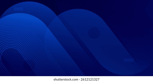 Abstract blue geometric background. Dynamic shapes composition. Eps10 vector