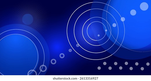 Abstract blue geometric background. Dynamic shapes composition. Eps10 vector