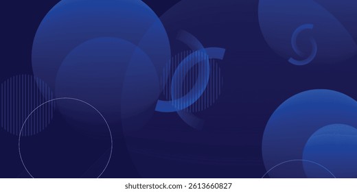 Abstract blue geometric background. Dynamic shapes composition. Eps10 vector