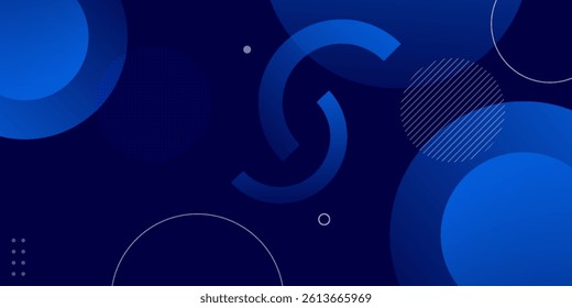 Abstract blue geometric background. Dynamic shapes composition. Eps10 vector