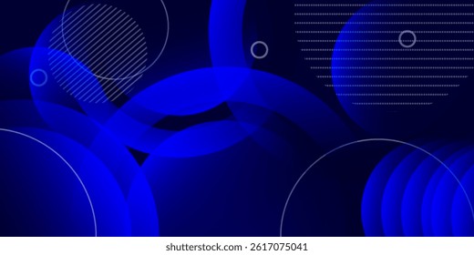 Abstract blue geometric background. Dynamic shapes composition. vector illustration. eps 10