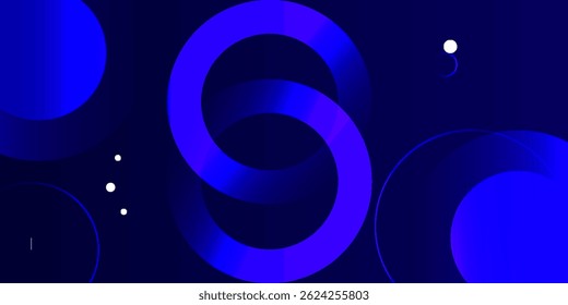 Abstract blue geometric background. Dynamic shapes composition. Eps10 